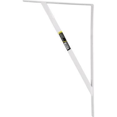 Imagem de Suporte Braço Parede Mão Francesa Branca 40X25Mm Tradestar