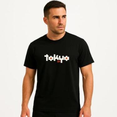 Imagem de Camiseta Masculina Algodão Premium TOKIO Malha Perfumada-Masculino
