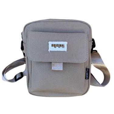 Imagem de Pochete shoulder bag unisex de ombro estilosa cores neutras resistente