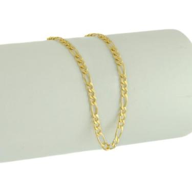 Imagem de Pulseira Feminina Ouro 18k 750 Grumet 3 X 1 Maciça 18 Cm - JOIE JOIAS 