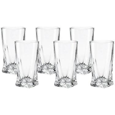 Imagem de Conjunto de Copos de Vidro Twist 270ml 6 Peças - Casambiente