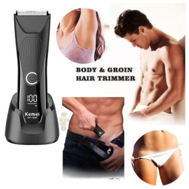 Imagem de Maquina Aparador de Pelos Desmatador de Joias Kemei KM-1848 Lamina Cer