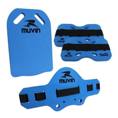 Imagem de Kit Prancha Corretiva + Caneleira Hidroginástica - 1kg à 2kg + Cinto Flutuante-Unissex