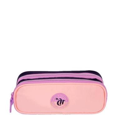 Imagem de Estojo 2 Compartimentos Capricho Block - Pêssego e Lilás - Sestini, La