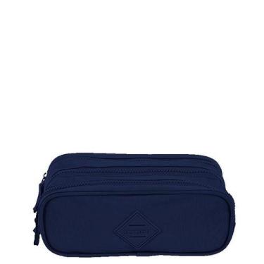 Imagem de Estojo 3 Compartimentos Crinkle Azul - Sestini, Azul