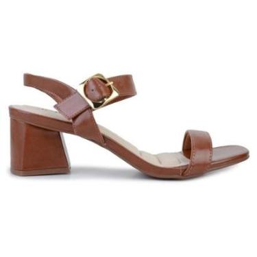 Imagem de Sandália Feminina Bebecê Egeu Pecan Marrom - T5260-Feminino