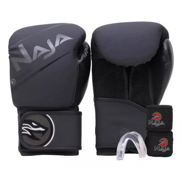 Imagem de Kit Naja Extreme Boxe E Muay Thai Luva + Bandagem + Bucal-Unissex