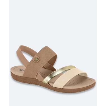 Imagem de Sandália Feminina Rasteira Modare Bege-18179, Bege, 38