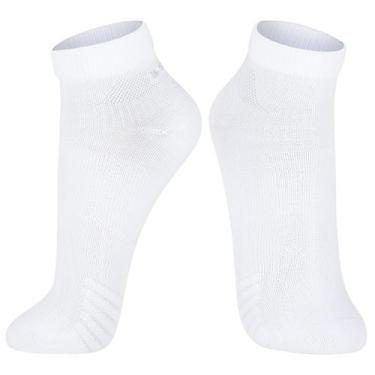 Imagem de Meia Unissex Running Cano Curto Lupo Sport Boston, Branco, 37-40