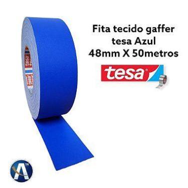 Imagem de Fita Tecido Gaffer Tape Azul 48mmX50m Tesa - tesa