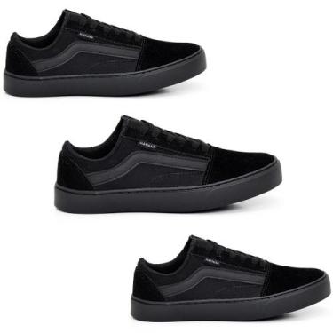 Imagem de Kit Combo Três Pares de Tênis Casual Skate Escolar Haymax Original com