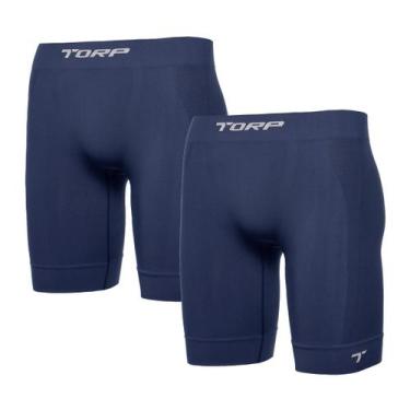 Imagem de Kit 2 Bermudas Térmica Microfibra Conforto Maciez Soul Eco Torp, Marin