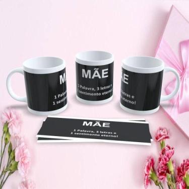 Imagem de Caneca de Porcelana Mães Estampa 117 325 ml Apta Micro-ondas e Lava-lo