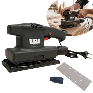 Imagem de Lixadeira Orbital Elétrica Vibratória 250W 10000 Rpm Parede Madeira 220V Importway Iwlx...