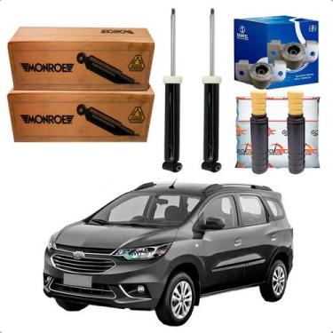 Imagem de Kit Amortecedor Traseiro Batente Coxim Spin 1.8 2017 A 2023 - Monroe
