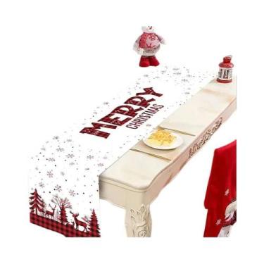 Imagem de Caminho De Mesa Xadrez Buffalo Para Natal, Decoração De Mesa De Natal,