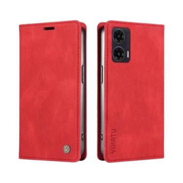 Imagem de Capa Flip De Couro Para Motorola Moto G Series G86 G85 G84 G75 G56 G55