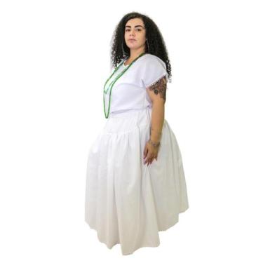 Imagem de Roupa de umbanda feminino em oxford 2 peças - Atacadão Beira Mar, Bran