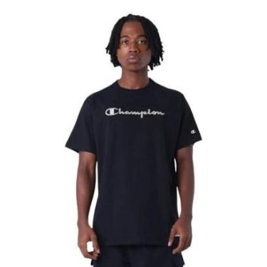 Imagem de Camiseta Champion Malhão Heritage Script Rust Marrom-Masculino