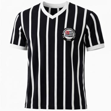 Imagem de Camisa Corinthians Retrô 1930 Tricampeão Paulista - Masculino-Masculino