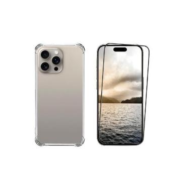 Imagem de Capa Capinha Case + Pelicula vidro 3d Iphone 16 Pro Max - KRAMAC