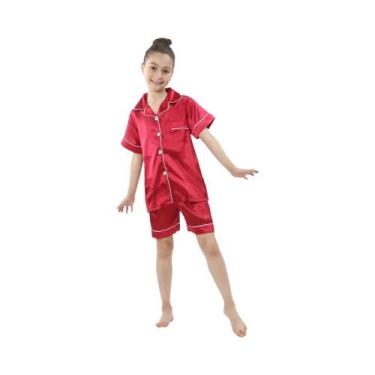 Imagem de Conjunto De Pijamas Para Crianças E Adolescentes, Meninas E Meninos, R