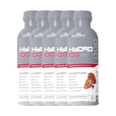 Imagem de Kit 5x Hydro 100 Whey Protein Isolado Dose única - Cellgenix-Unissex