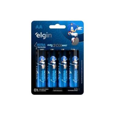 Imagem de Pilha Ultra Alcalina Aa  Cartela Com 8 Unidades Comum - Elgin