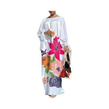 Imagem de Vestido Longo De Verão Floral Boêmio Para Mulheres, Elegante E Casual,