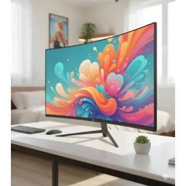 Imagem de Monitor Gamer Curvo 23,8 Polegadas Full HD IPS Borda Infinita - Grasep
