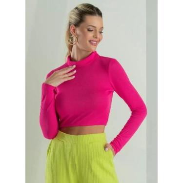 Imagem de Blusa Croppd De Gola Alta - Cativa gris, Perola, G