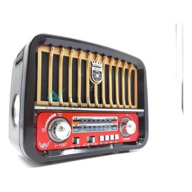 Imagem de Radio Retro Vintage Am Fm Sd Usb Reca Altomex J108 Mp3