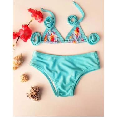 Imagem de Biquini feminino infantil unicornio - PENELOPE JOY, M, Azul