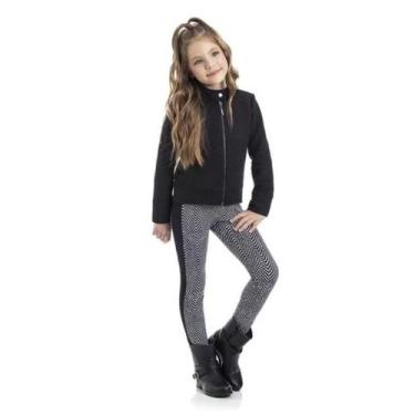 Imagem de Calça Legging grossa infantil - TMX, Preto, 1