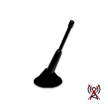 Imagem de Antena Haste Curta Decorativa Preta Para Teto de Carro Veículo Univers