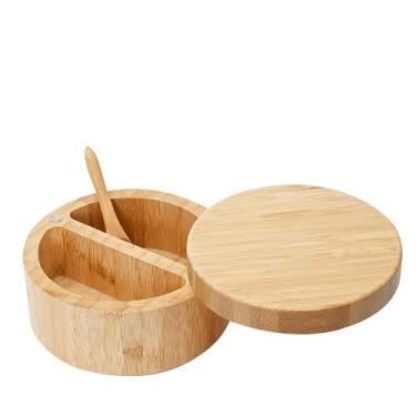 Imagem de Pote em Bambu com 2 divisões para temperos ou farinha - MIMO