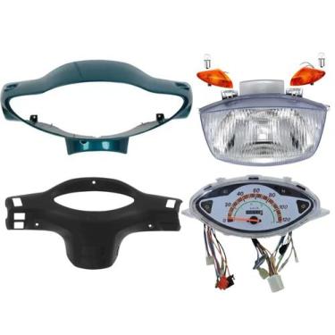 Imagem de Carenagem Farol, Pisca, Capa, Painel Biz 100 01 Verde Ks - NACIONAL