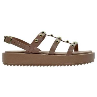 Imagem de Sandália Flatform Feminina Moleca 5489.119 Nude, 35, Nude