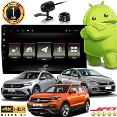 Imagem de Central Multimídia Android Jr8 Diamond 9 Polegadas 4K VW T-Cross Nivus