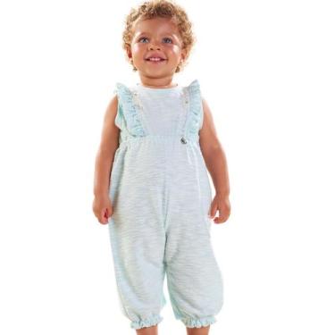 Imagem de Macacão Moletinho Azul Infantil Kikixodó, M, Azul
