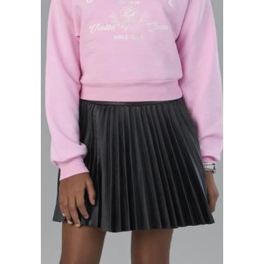 Imagem de Saia Plissada Preta Vanilla Cream, 20, Preto