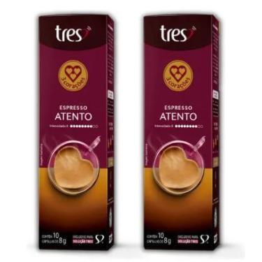 Imagem de Kit com 20 Cápsulas Café Expresso 3 Três Corações Atento