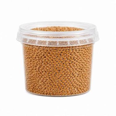 Imagem de Semente de linhaca dourada 100g pote com tampa - alimentação saudável 