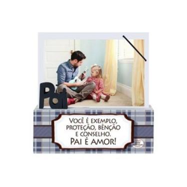 Imagem de Porta Retrato Madeirinha "PAI VOCÊ É EXEMPLO" - Zenir