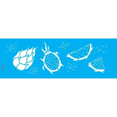 Imagem de Stencil Opa 10 x 30 cm - Feirinha Frutas Pitaia - 3694 - Opa Criando A