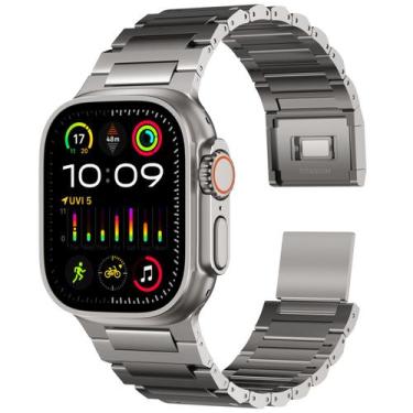 Imagem de Pulseira de relógio ACESTAR Grade 4 totalmente titânio 49 mm Apple Wat