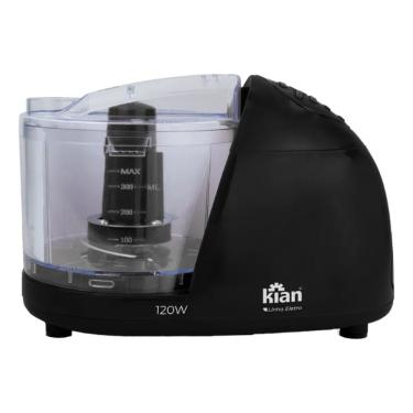 Imagem de Mini Processador de Alimentos Kian Mini Processador Elétrico 3 Funções 1 Velocidade 120W Preto 110V