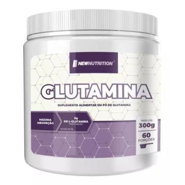 Imagem de Glutamina em Pó NewNutrition 300g, Sem Sabor