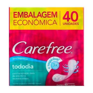 Imagem de Absorvente Carefree Brisa Sem Perfume com 40 unidades