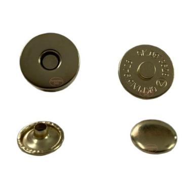 Imagem de 20un Botão Imã com Rebite Magnético 18mm Imantado Bolsas - Sem Marca, 